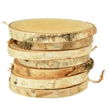 Produkt Krążki drewniane z korą Krążek brzozowy naturalny Ø9-10cm 7 szt