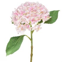 Produkt Hortensja sztuczny jasnoróżowy sztuczny kwiat różowy Ø15,5cm 45cm