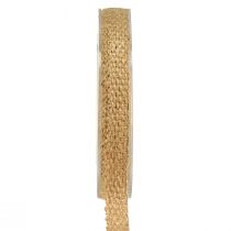 Produkt Wstążka jutowa Rustykalna wstążka dekoracyjna Juta Naturalne Złoto 12mm 10m