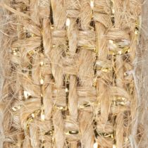 Produkt Wstążka jutowa, rustykalna wstążka dekoracyjna, juta naturalna, złota, 12mm, 10m