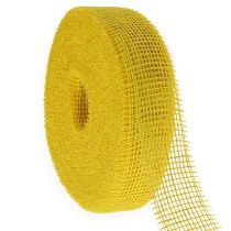 Produkt Żółta wstążka jutowa o szerokości 5 cm i długości 40 m