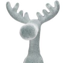 Produkt Ozdobna ozdoba krawędziowa Elk, wys. 31 cm, szara, 3 szt.