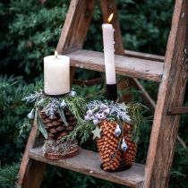 Produkt Świecznik Świecznik wianek adwentowy czarny 2,2×4cm 4 szt