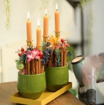 Produkt Świecznik korona złoty, świecznik metalowy 4 szt.