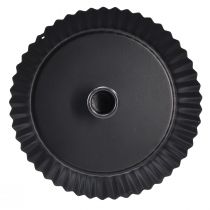 Produkt Świecznik metalowy w kształcie tortu, czarny, Ø18cm, 2 sztuki
