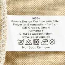Produkt Poduszka dekoracyjna z poduszką dekoracyjną gnom zielony beż 40×40cm