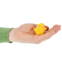 Produkt Małe pisanki wielkanocne, żółte i pomarańczowe, z flokiem, wysokość 4,5 cm, 18 sztuk