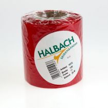 Produkt Wstążka do wieńca świątecznego, czerwona, wygląd jedwabiu, szerokość 100 mm, długość 25 m, wstążka dekoracyjna, wstążka kokardka, wstążka prezentowa, dekoracja świąteczna