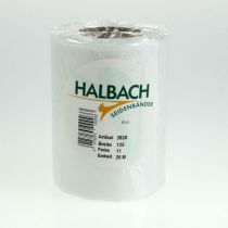 Produkt Biała wstążka do wieńca 125mm 25m dekoracyjna wstążka do dekoracji grobu na pogrzeb