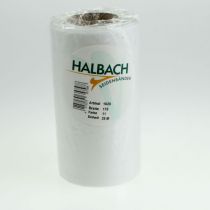 Produkt Biała wstążka do wieńców pogrzebowych, szerokość 175 mm, długość 25 m, wysokiej jakości wstążka octanowa