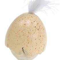 Produkt Kurczak w skorupce biały, kremowy 6cm 6szt