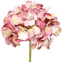 Produkt Sztuczna hortensja duża różowofioletowa Ø15cm dł.58cm 2szt