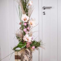 Sztuczne gałązki magnolii Różowe sztuczne kwiaty wys. 40 cm 4 szt. w pęczku