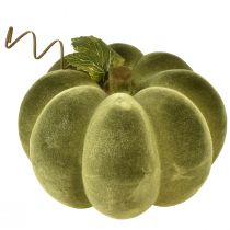 Produkt Dekoracja dyniowa flokowana 20cm dynia w kolorze zielonego aksamitu 2 sztuki