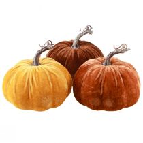 Produkt Jesienna dekoracja dyniowa w kolorze żółto-brązowym Ø13cm 3 szt