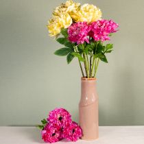 Produkt Sztuczna piwonia o dużych kwiatach do ponadczasowej aranżacji wnętrz, 60 cm, 3 sztuki