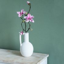 Produkt Sztuczny Kwiat Magnolia Gałązka Magnolia Sztuczna Różowa 59cm 3szt