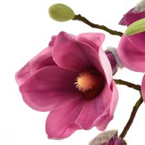 Produkt Sztuczny kwiat gałązki magnolii, magnolia różowy 92cm