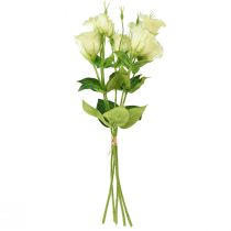 Produkt Kwiaty sztuczne Eustoma Lisianthus żółto-zielone 52cm 5 szt