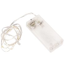 Produkt Lampki choinkowe zasilane bateriami do użytku wewnątrz pomieszczeń, ciepła biel, 10 diod LED, długość 1 m, 6 sztuk
