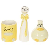 Produkt Figurki z ceramiki w kształcie kaczki z okularami w zestawie, 25 cm, 3 sztuki