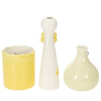 Produkt Figurki z ceramiki w kształcie kaczki z okularami w zestawie, 25 cm, 3 sztuki
