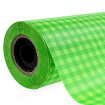 Produkt Papier do mankietów 37,5 cm 100 m Majowa zielona kratka