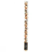 Produkt Mini bombki choinkowe brąz niełamliwe Ø3cm W3,5cm 14szt