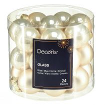 Produkt Mini bombki choinkowe szklane kule perłowe Ø2,5cm 22 szt