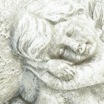 Produkt Mini miska na rośliny grób anioł anioł szare serce roślinne 16×12cm wys. 9,5cm