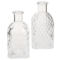 Produkt Mini wazony kwadratowe szklane butelki dekoracyjne wys. 13cm 4szt