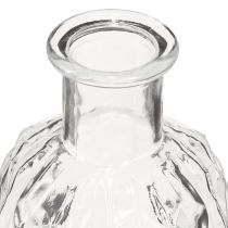 Produkt Mini wazony kwadratowe szklane butelki dekoracyjne wys. 13cm 4szt