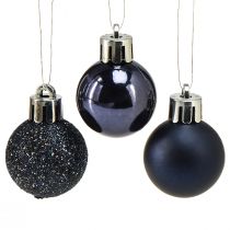 Produkt Mini bombki niebieskie łamliwe mix Ø3cm 14 szt