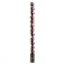 Produkt Mini bombki świąteczne fioletowe plastikowe Ø3cm W3,5cm 14 szt