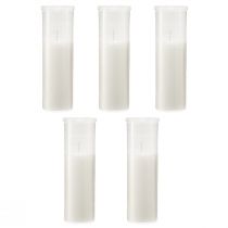 Produkt Świece uzupełniające do zniczy białe 84h W17cm 5 szt