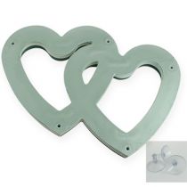 Produkt Duo serce z mokrej pianki kwiatowej 37cm z przyssawką 2 sztuki