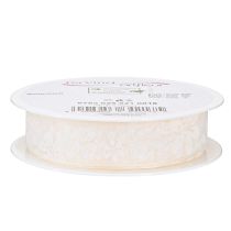 Produkt Wstążka organza kwiatowa wstążka prezentowa kremowa 25mm 18m