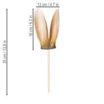 Produkt Ozdoby wielkanocne, uszy zająca, nostalgiczne paliki ogrodowe do upiększania ogrodu na Wielkanoc, 35 cm, 2 sztuki