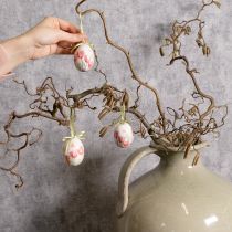 Produkt Ozdoba na pisanki, motyw tulipana, ze wstążką do zawieszenia i dekoracji wiosennej, 6 cm, 12 sztuk