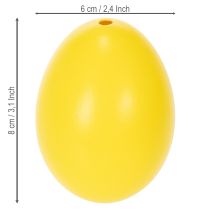 Produkt Ozdoba wielkanocna w kształcie jajek, prawdziwe gęsie jaja do wiosennej dekoracji pokoju, 8 cm, 10 sztuk