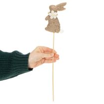 Produkt Dekoracyjna figurka w kształcie zajączka wielkanocnego, idealna do wiosennych dekoracji i sezonowych akcentów, 42 cm, 8 sztuk