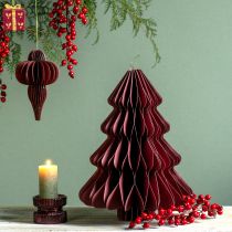 Produkt Choinka papierowa do zawieszenia Bordeaux wys. 40cm 2szt.