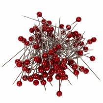 Produkt Szpilki z główką perłową Ø6mm 65mm czerwone