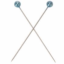 Produkt Turkusowe szpilki z perłową główką, Ø6mm, 65mm