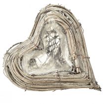 Produkt Roślinne rattanowe pnącza w kolorze naturalnej bieli 13cmx14cm 2szt