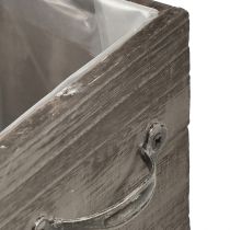 Produkt Skrzynki na rośliny w kształcie szuflady - szarobrązowe, różne rozmiary - wszechstronne i dekoracyjne miejsce do przechowywania - zestaw 2 szt