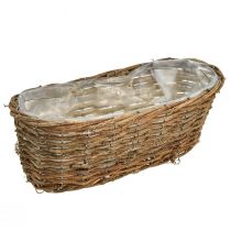 Produkt Kosz na rośliny Kosz owalny, winorośli, naturalna miska na rośliny L30cm