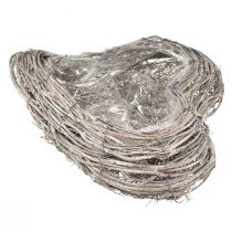 Produkt Miska na rośliny rattanowa zakrzywiona naturalna biel 30x35cm 2szt