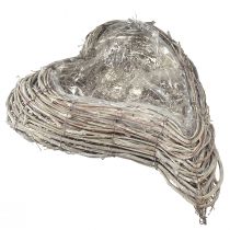Produkt Doniczka rattanowa, wygięta, naturalna biel, 30x35cm