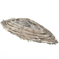 Produkt Łódki roślinne rattanowe winorośle naturalne białe 40x13cm 2szt
